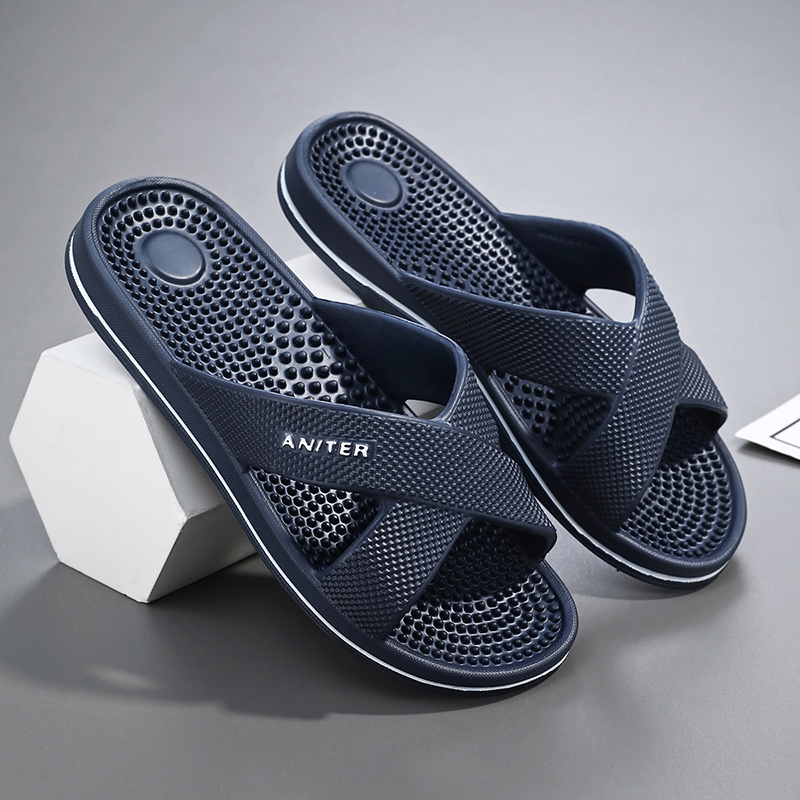 Foot Bath Massager - รองเท้าแตะนวดขนาด 48 สำหรับผู้ชาย รองเท้าแตะใส่ในบ้าน ฤดูร้อน รองเท้าแตะอาบน้ำ