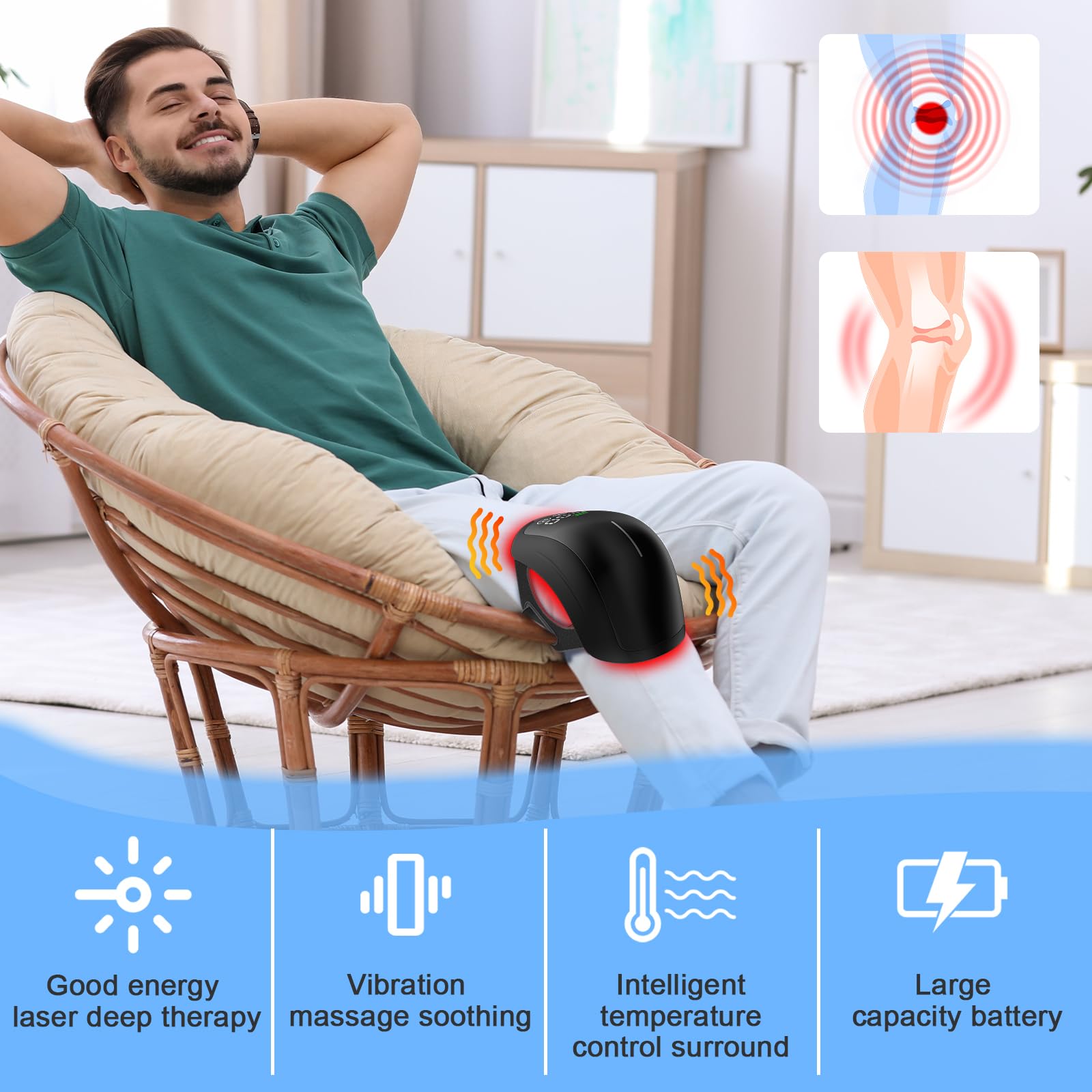 เครื่องนวดเข่าไฟฟ้าพร้อมระบบทำ - Red Light Therapy Device บทวิจารณ์และราคา