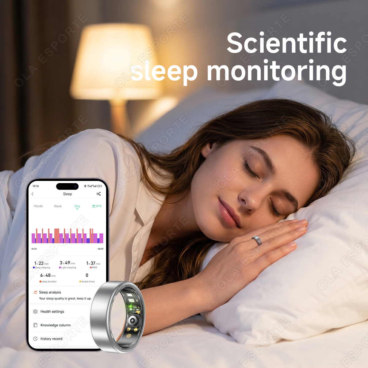 แหวนอัจฉริยะทุกขนาด (6-14) สำห - Blood Oxygen Monitor บทวิจารณ์และราคา