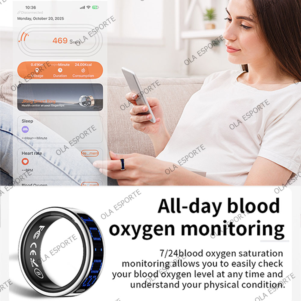 แหวนสมาร์ท 2025 สำหรับผู้ชายแล - Blood Oxygen Monitor บทวิจารณ์และราคา
