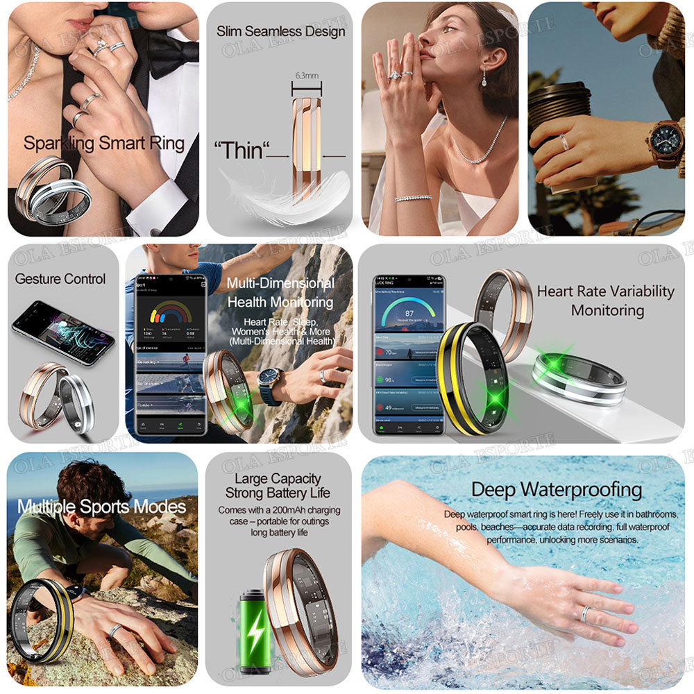 แหวนอัจฉริยะตรวจจับการเคลื่อนไ - Blood Oxygen Monitor บทวิจารณ์และราคา
