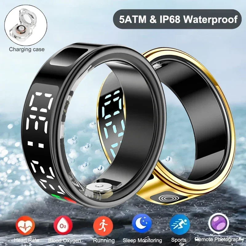 แหวนสมาร์ทสําหรับผู้ชายผู้หญิง - Blood Oxygen Monitor บทวิจารณ์และราคา